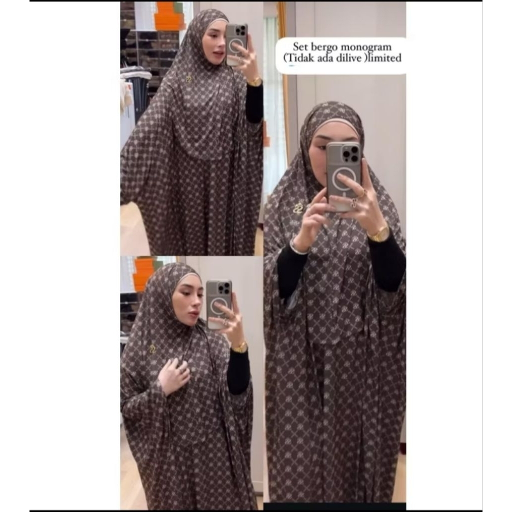 ShellaSaukia - abaya set hijab bergo ShellaSaukia ORI by Shella Saukia
