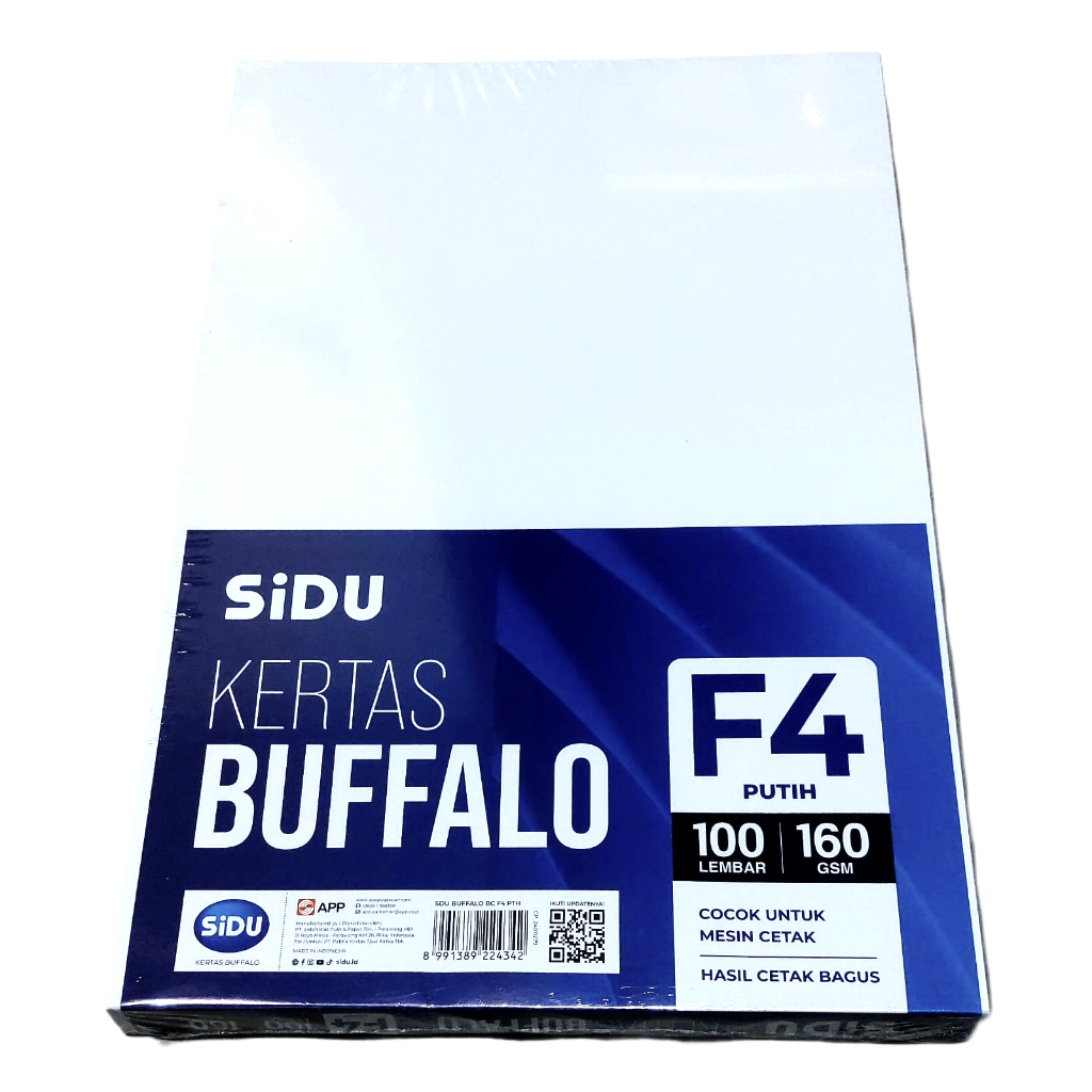 Kertas BC Buffalo Bufalo Bufallo Putih Polos F4 Folio merk SIDU Sinar Dunia
