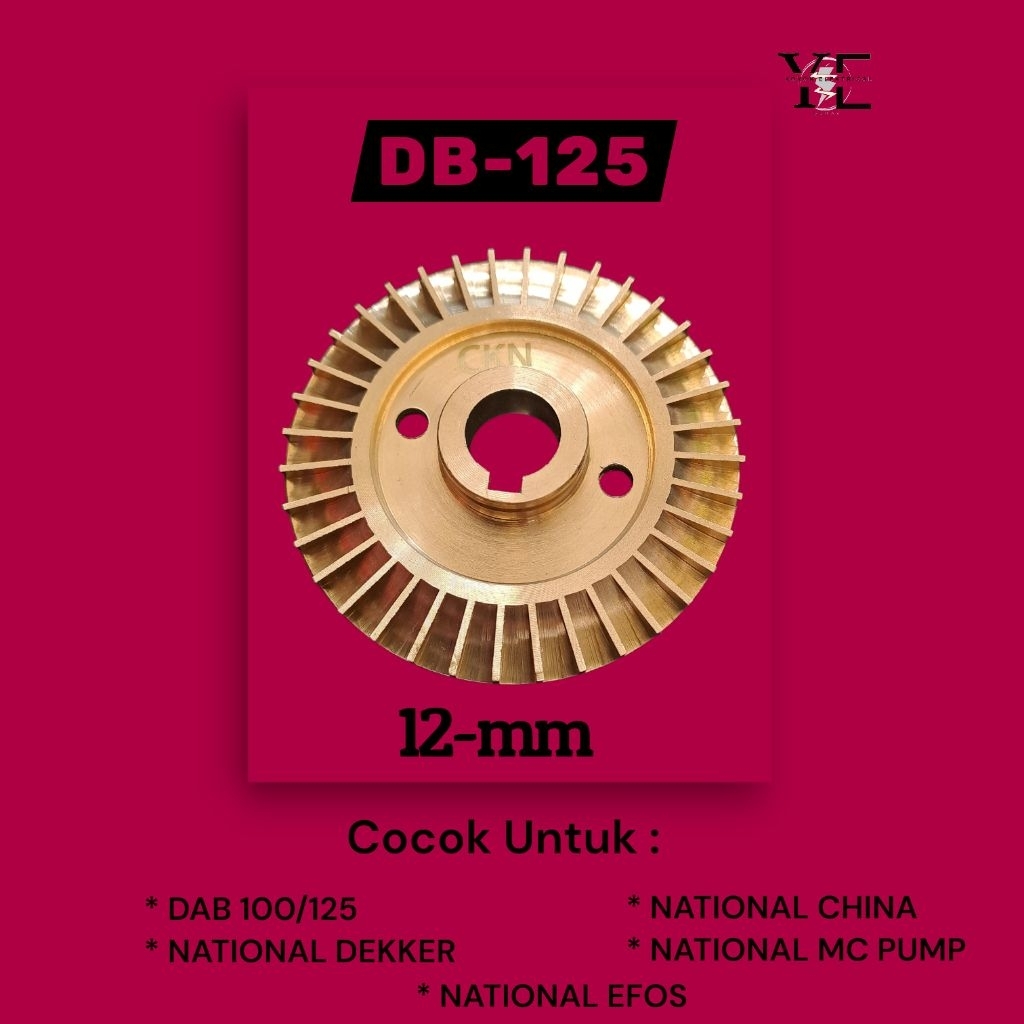 Impeller Pompa Air National DAB | DAB-125 As 12mm