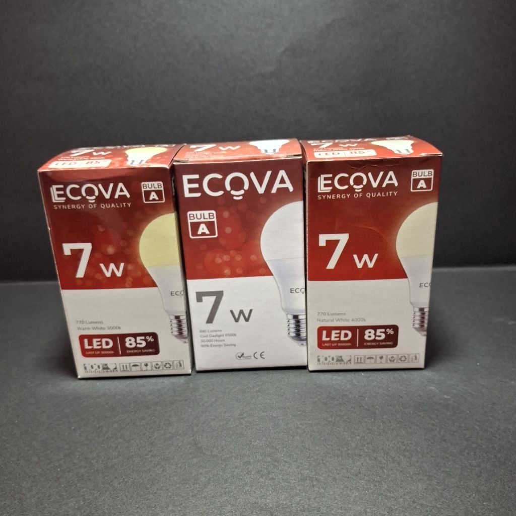 Lampu led bulb 7 watt ECOVA SNI