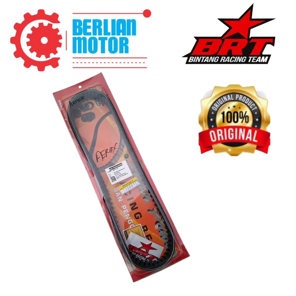 ​[ORIGINAL] V-Belt BRT Racing Yamaha Aerox 155 / Lexi - Ban Penggerak Super Racing