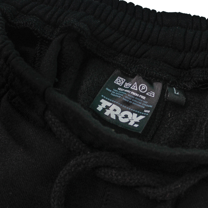 Troy Company Boardshort Fleece Black Creepster - Celana Pendek Fleece Hitam PTN 2641