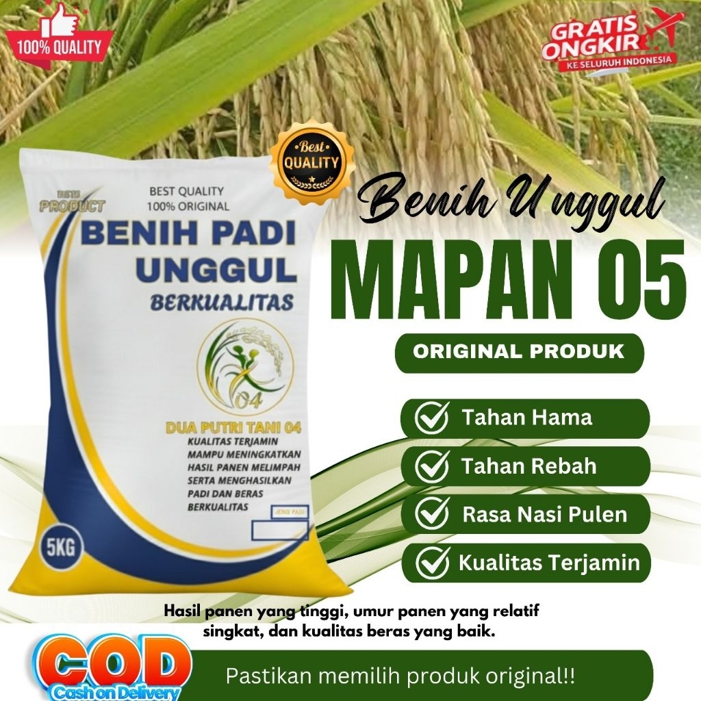benih padi mapan 05 bibit unggul kemasan 5kg