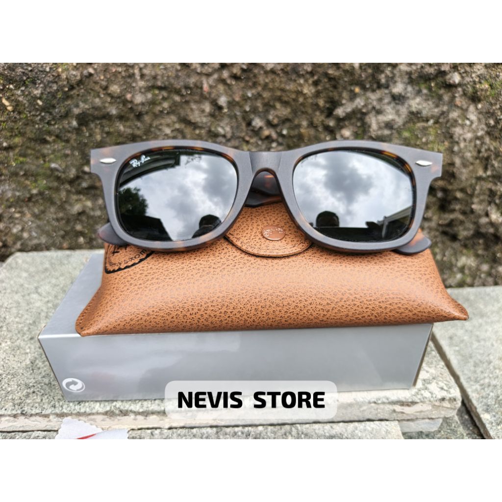 Kacamata Hitam Ray-Ban Square Pria Wanita Lensa Anti Silau