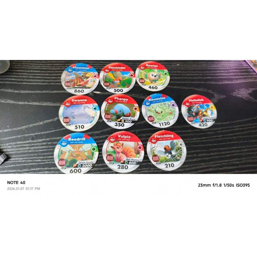 Tazos Pokemon koleksi