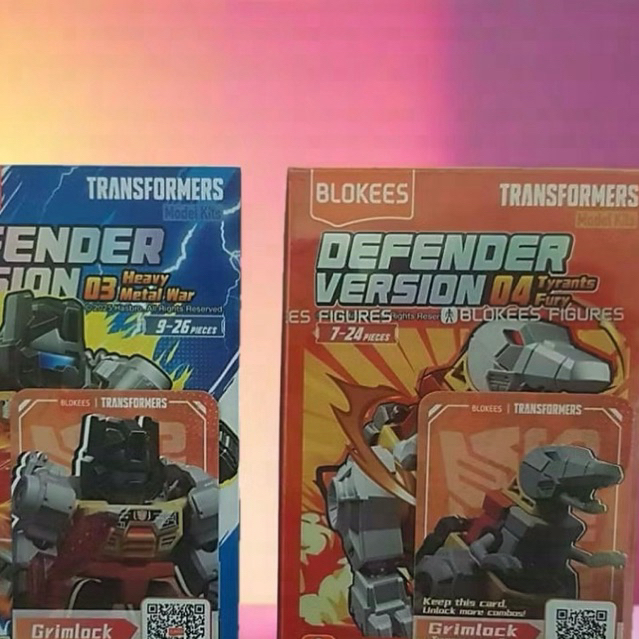 Transformers Grimlock Robot dan Grimlock Dino Blokees