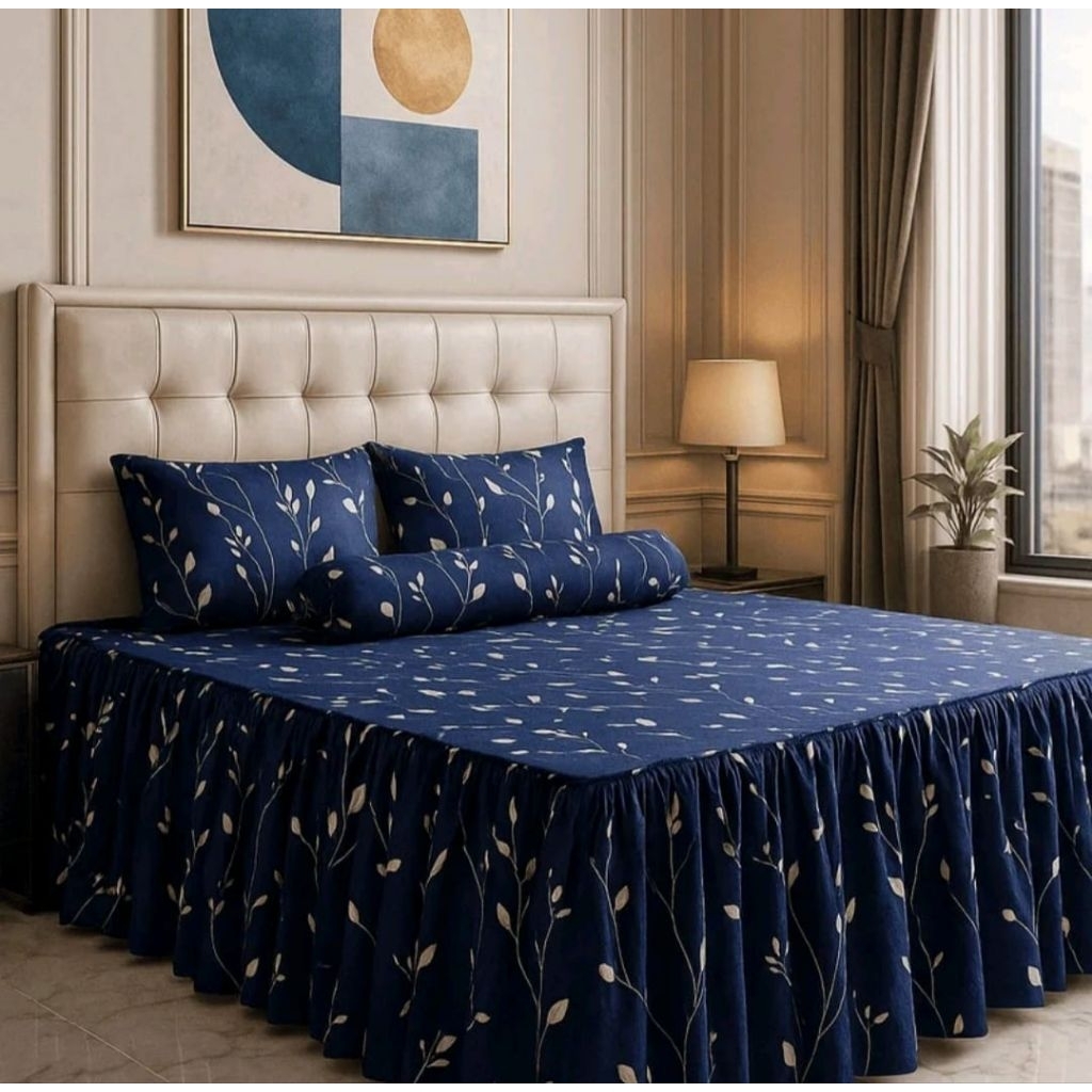 SPREI RUMBAI MOTIF BUNGA TERBARU BAHAN POLLI MICRO UKURAN 180x200 160x200 120x200