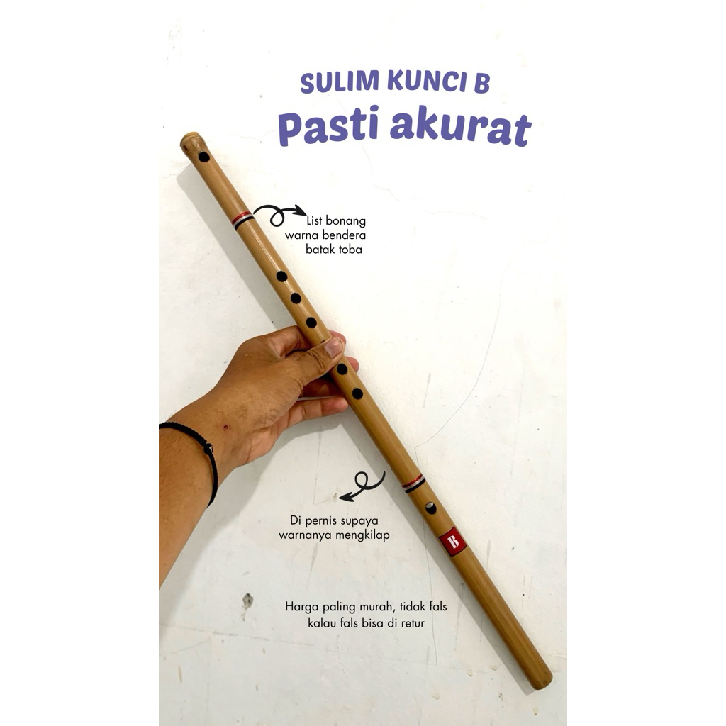 SERULING BATAK KUNCI B POLOS