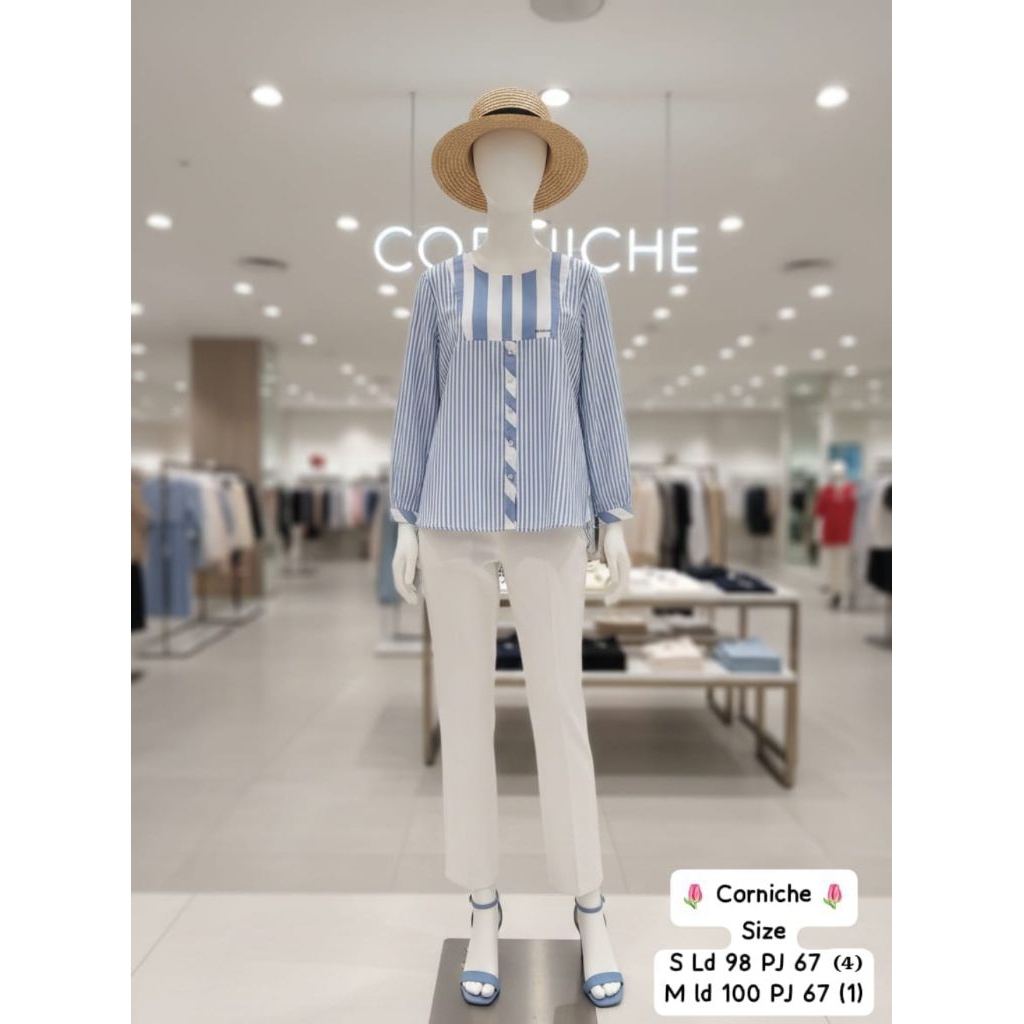 blouse kemeja dan longtunik corniche