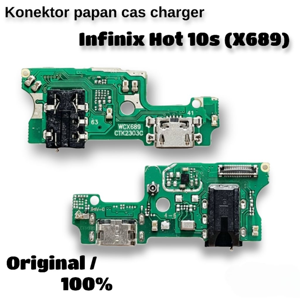 Konektor power Papan cas Charger Infinix Hot 10S Original