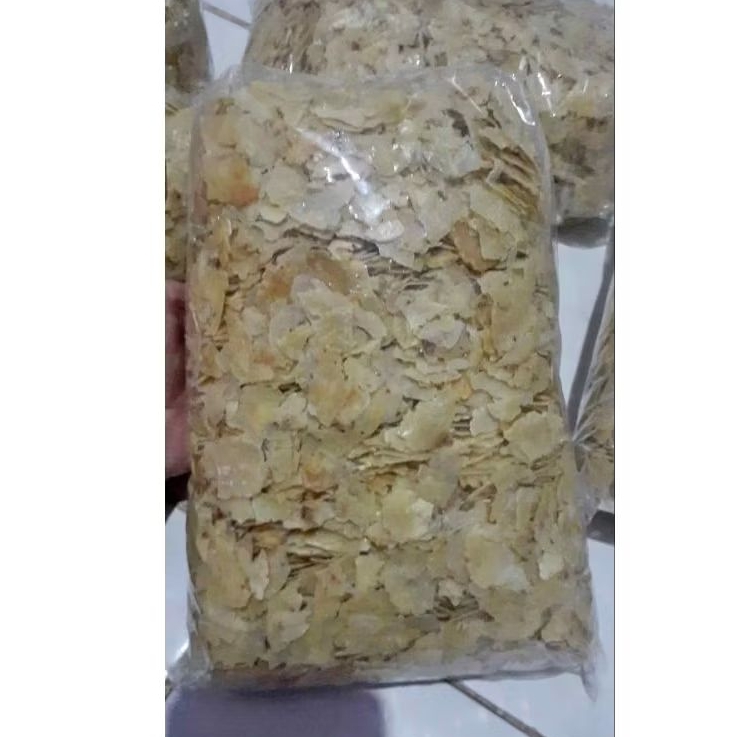 Remukan emping melinjo mentah 500gr