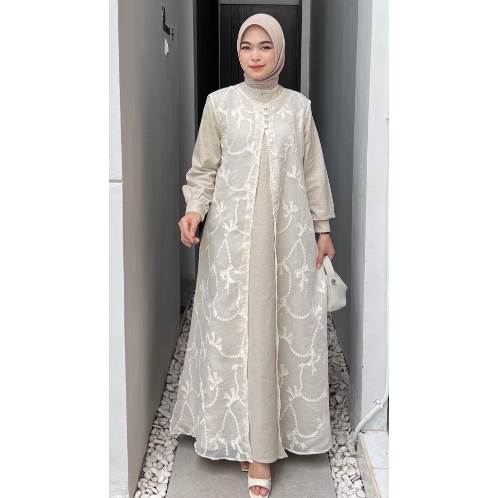 Nezaya Dress Athayaa Daily Gamis brokat wanita / gamis brokat / gamis athayaa / gamis