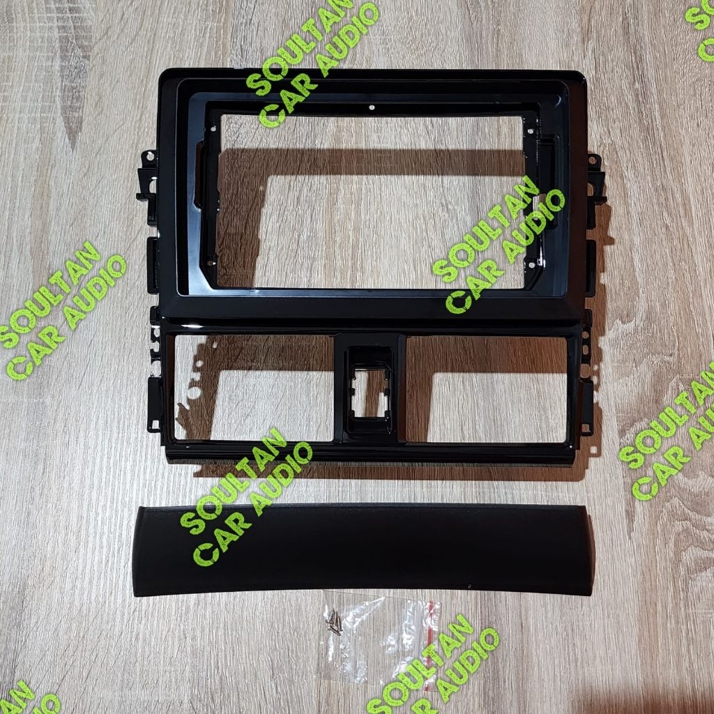 Frame head unit tv mobil android 9 inch mobil toyota vios 2013-2018