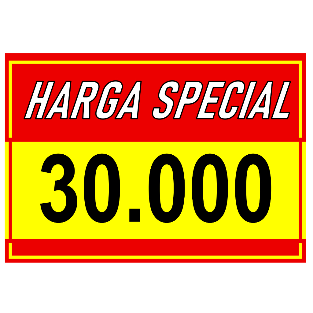 HARGA BANDROL / KERTAS TULISAN + LAMINATING / KERTAS HARGA BANDROL / NAMETAG HARGA JUALAN / Tag harg