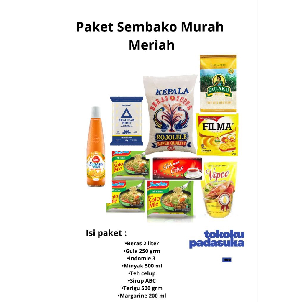 Paket sembako murah meriah