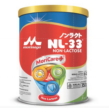 SUSU MORINAGA NL - 33 NON LACTOSE 350 GR/USIA 0-12 BULAN/NON LAKTOSA/TANPA LAKTOSA