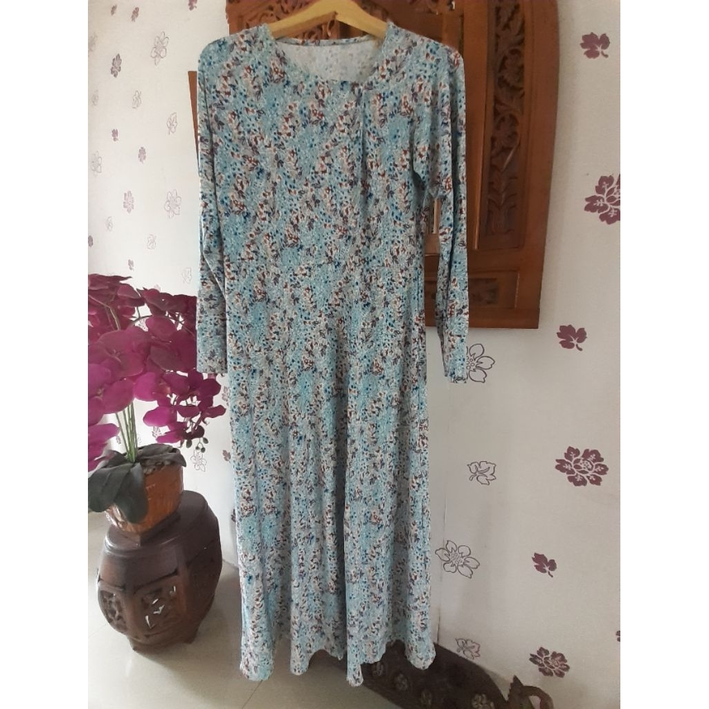 Baju Gamis Wanita ( Size LD 100 / P 135 ) Preloved Second Branded