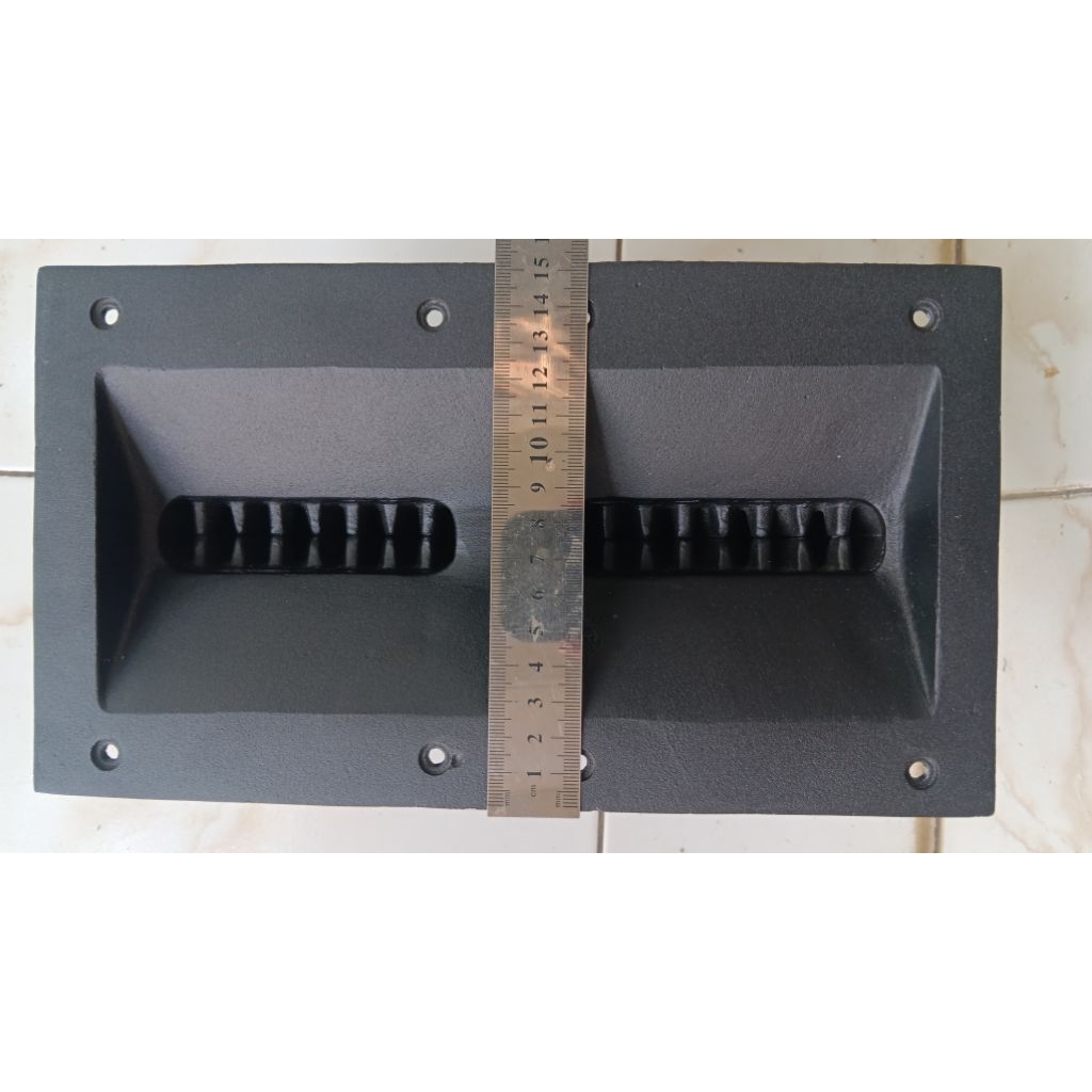 Tweeter Horn Army Double ukuran 15×27 bahan Diral Alumunium Cor sudah Drat