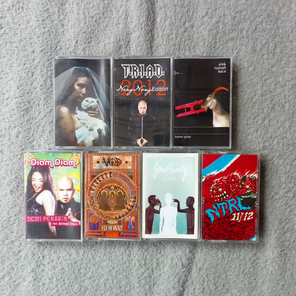 [USED ITEMS] Kaset Pita - Danilla Riyadi - TRIAD - Efek Rumah Kaca - Ahmad Dhani & Dewi Persik - VOB