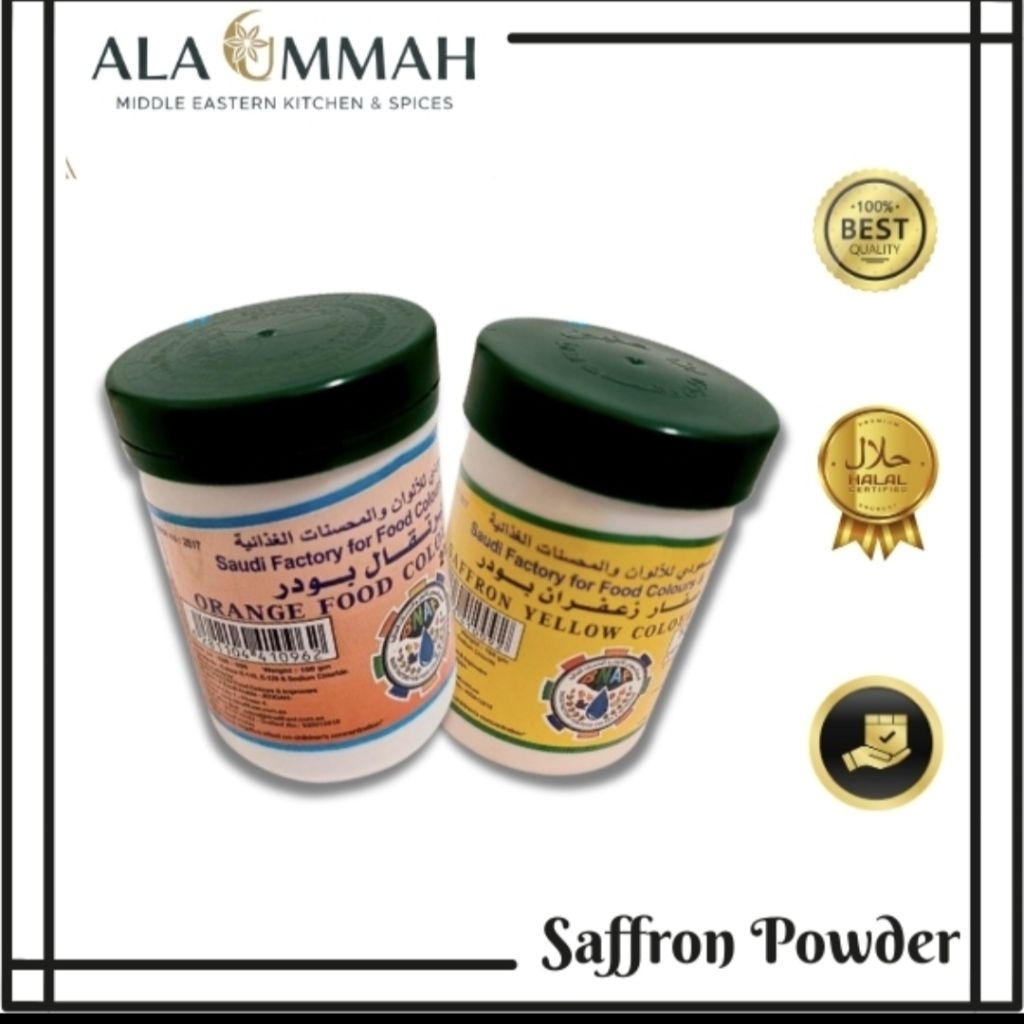SAFFRON BUBUK.Pewarna makanan alami/ZAFARON 5 gr. kuning/pink/orange/merah