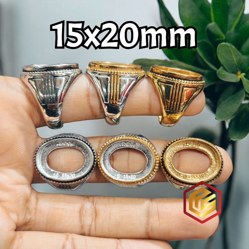Ikatan Cincin Titanium Tanam 15x20mm -4