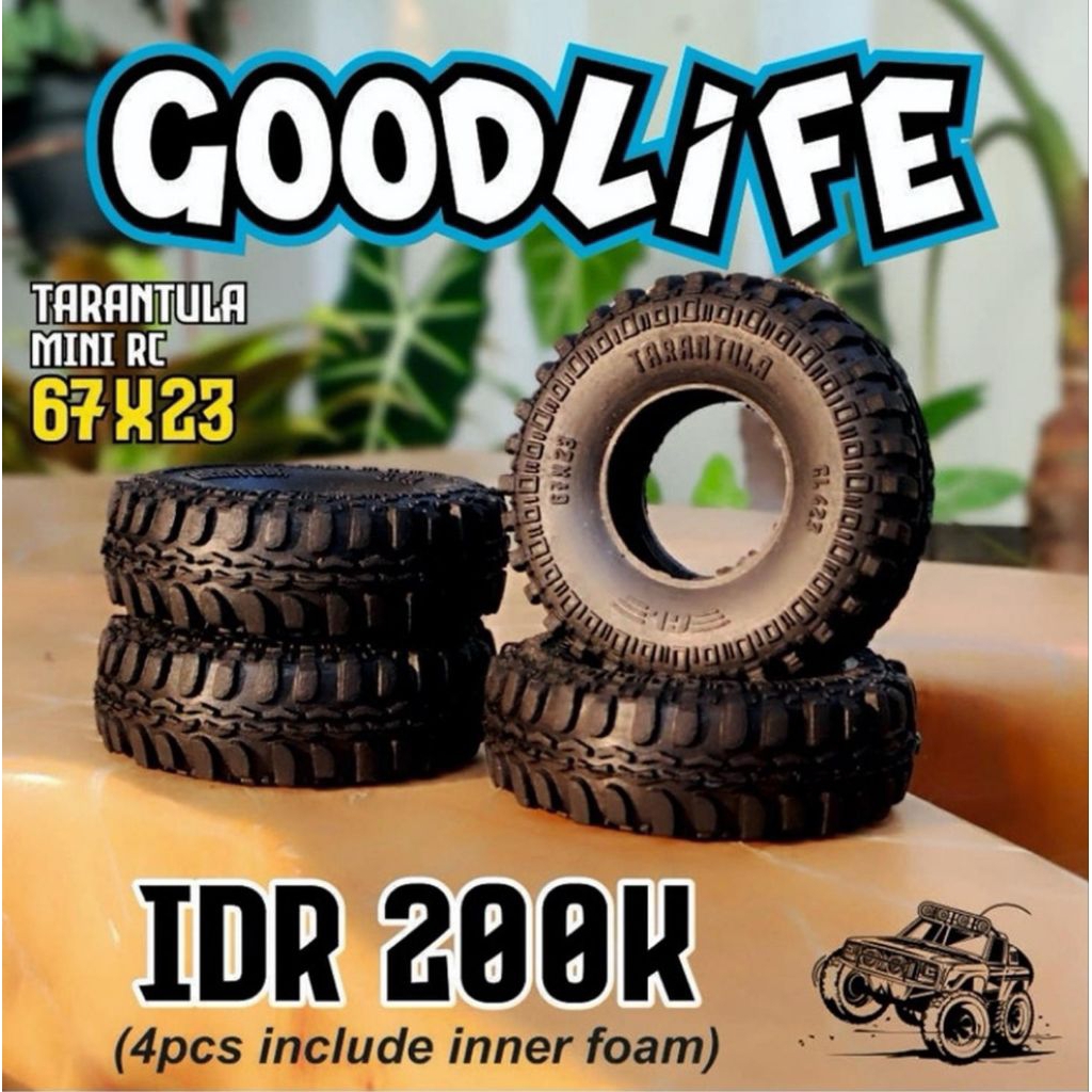 Ban Goodlife Tarantula 67x23mm MN82 MN78 C54 C24 C64 RC mini Adventure MN WPl