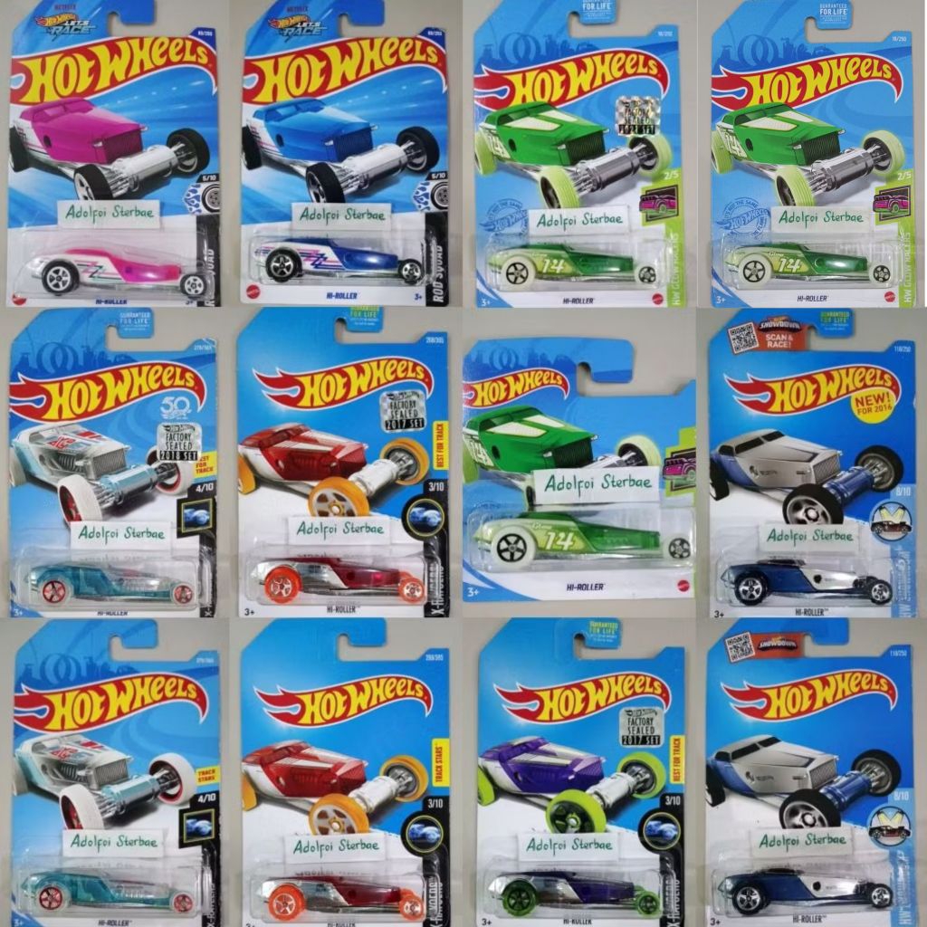 hotwheels hot wheels hi-roller hi roller factory sealed best for track stars hw glow racers x-raycer