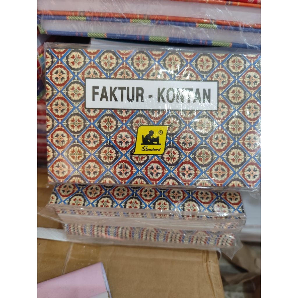 Bon faktur kontan standard rangkap 1 kecil dan besar