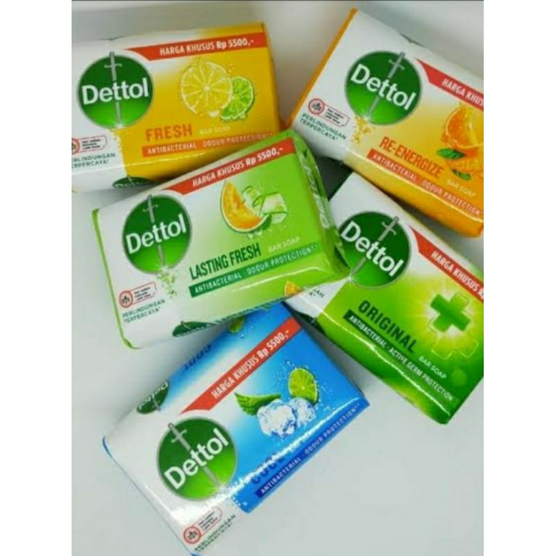 Dettol sabun batang 100g all varian