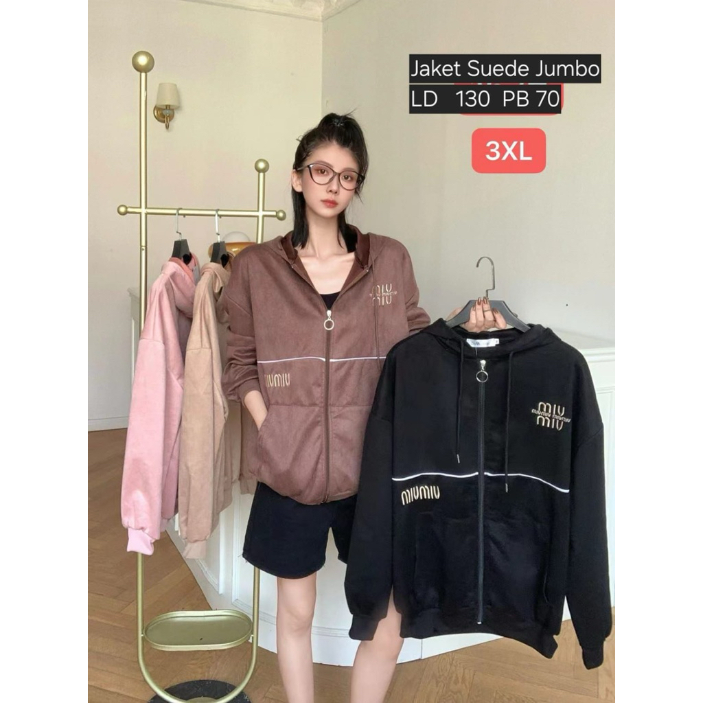 jaket suede jumbo import