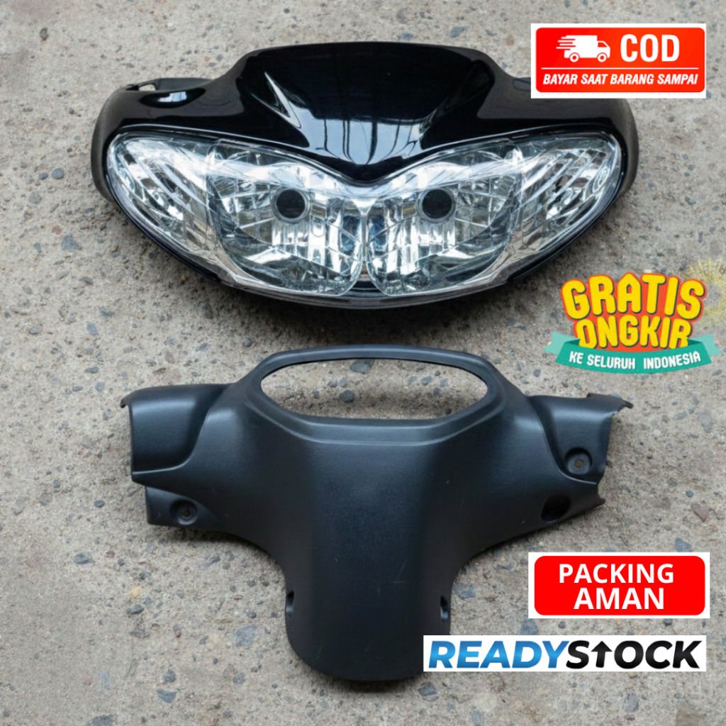 BATOK TOTOK LAMPU DEPAN YAMAHA JUPITER Z LAMA 2003 2004 2005 BAHAN SOLID - WARNA HITAM