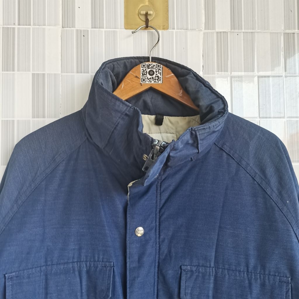 1224. JAKET PARKA WOOLRICH WARNA BIRU SIZE L  PRELOVED
