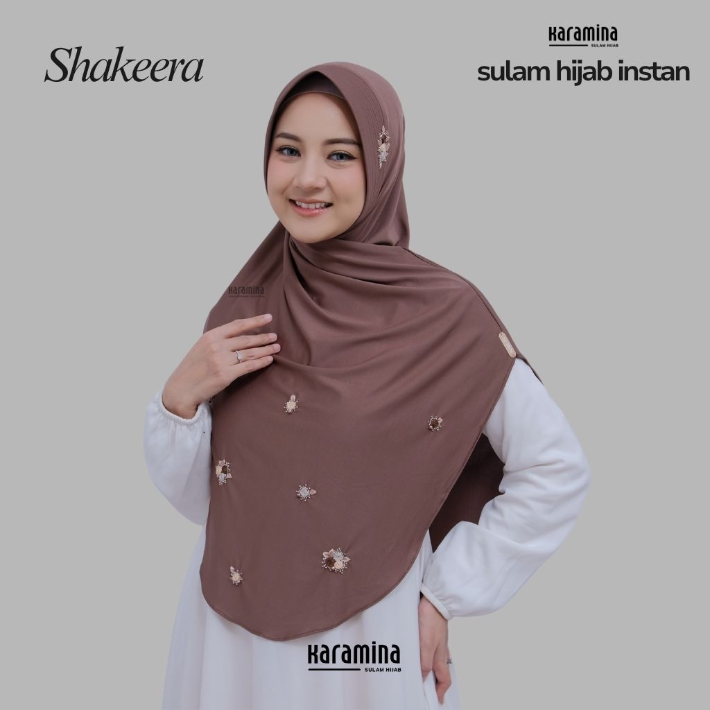 Shakeera Sulam Jilbab Instan by Karamina Sulam Hijab