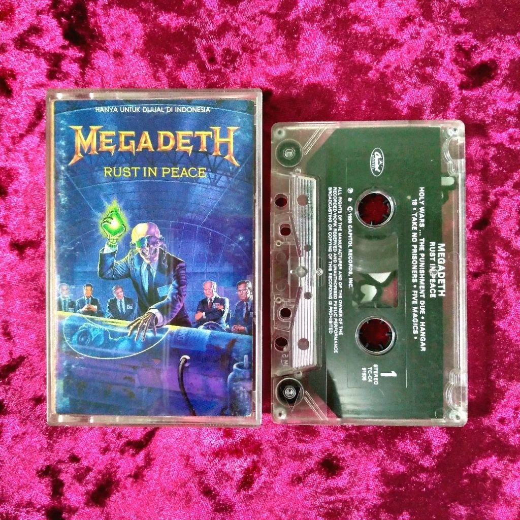 Kaset Megadeth - Rust In Peace