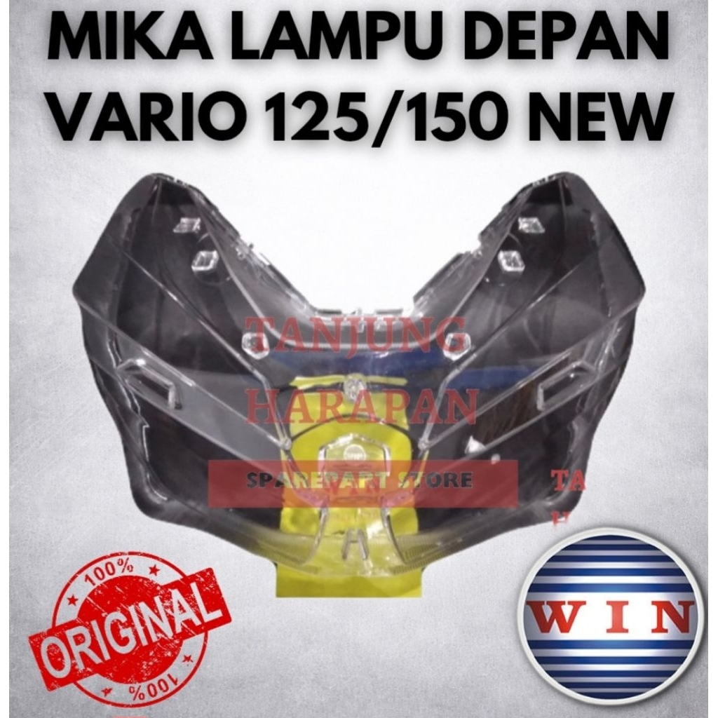 Mika kaca lampu depan motor honda Vario 150 vario 125 LED new 2018 2019 2020 2021 2022 2023 2024 ori