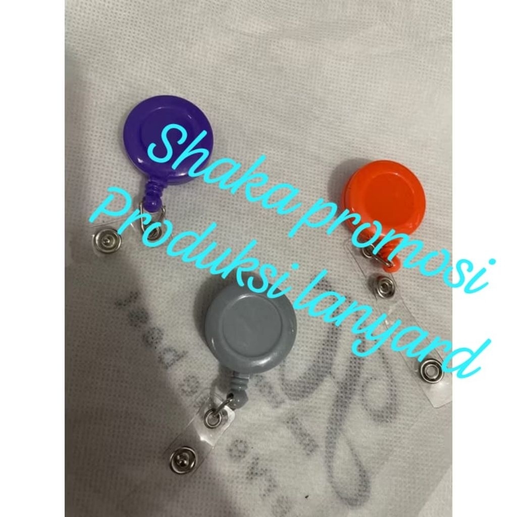 READY STOK Yoyo Gantungan id card warna dop abu orange dan ungu
