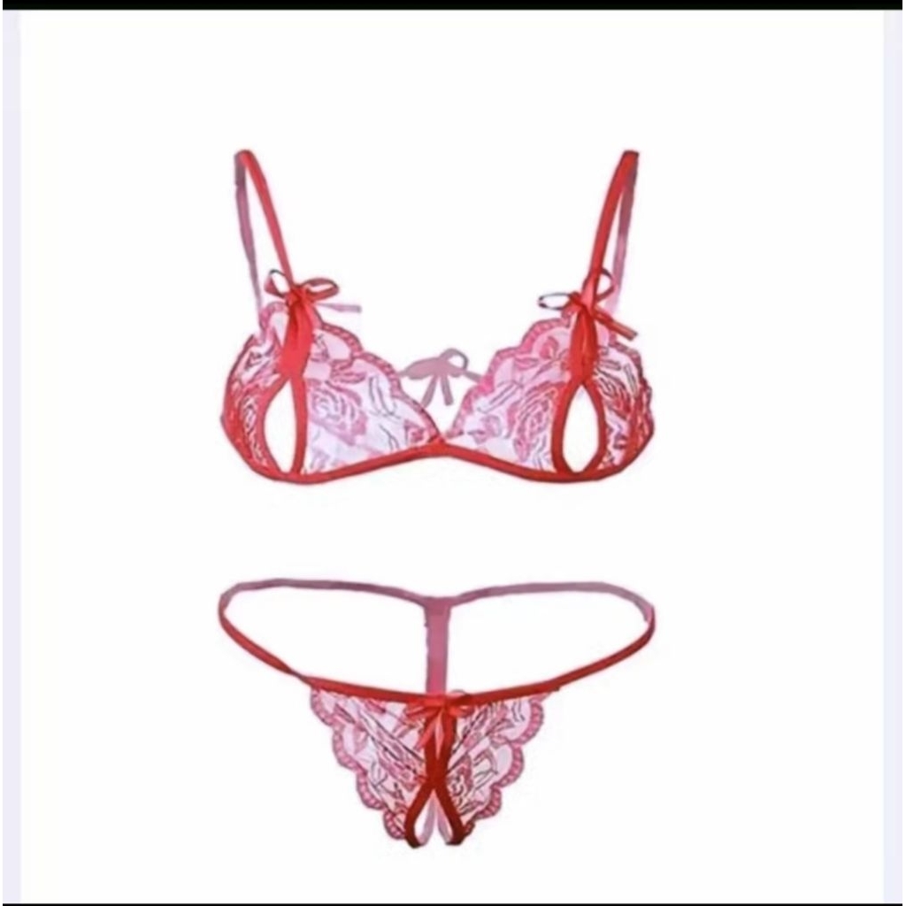 BESTPROMO SET BRA SEXY KOREA RENDA TRANSPARAN LEMBUT
