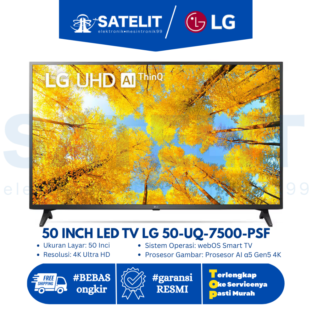 LED TV / TELEVISI SMART TV 50 INCH LG 50UQ7500