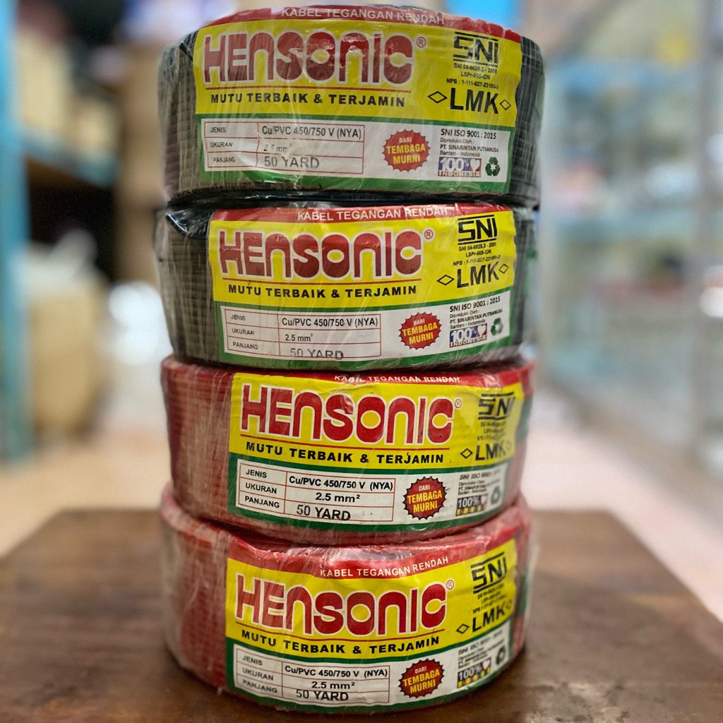 Kabel Hensonic NYA 1x2.5 mm 50 Yard Original Hensonic