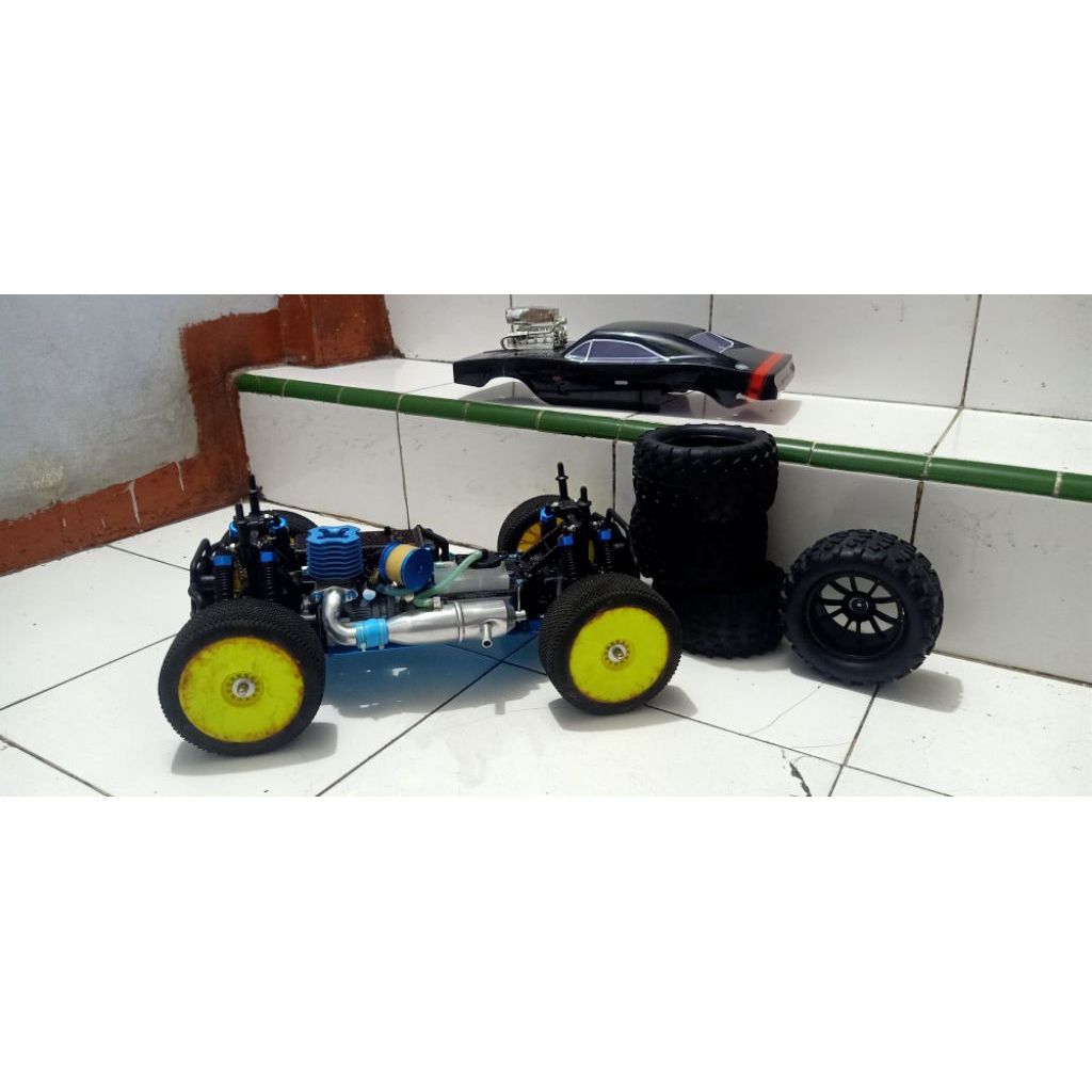 mobil remote rc engine nitro hsp 1/10