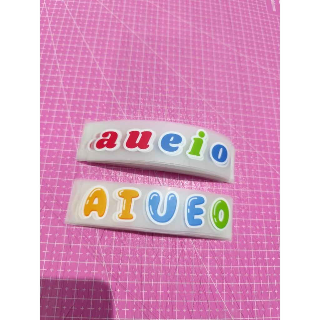 Sale DTF|DTF huruf vokal|Limited Stock|sablon dtf|webbing sablon|sablon kaos