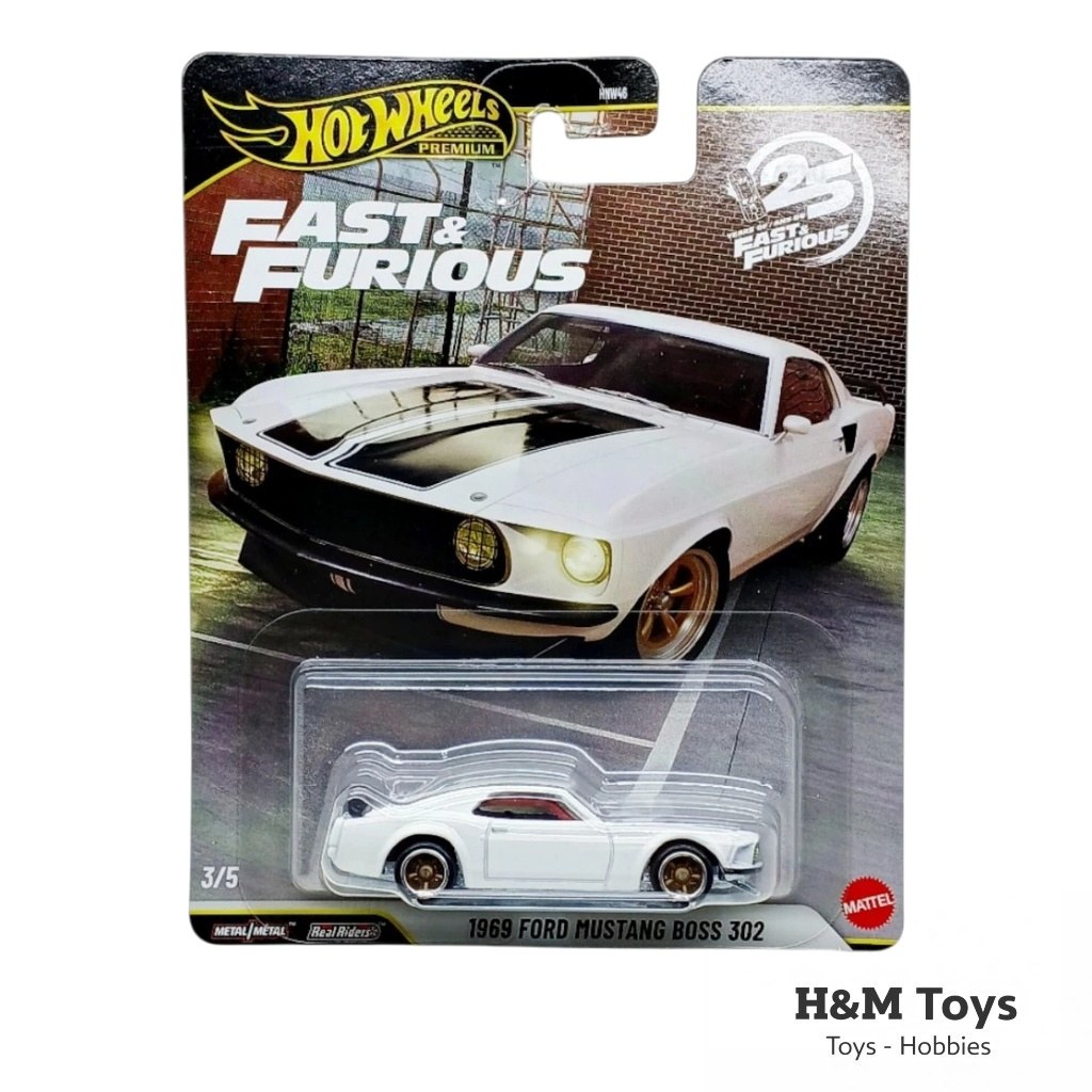 Hot Wheels Premium Fast & Furious 1969 Ford Mustang Boss 302 - 25th Anniversary