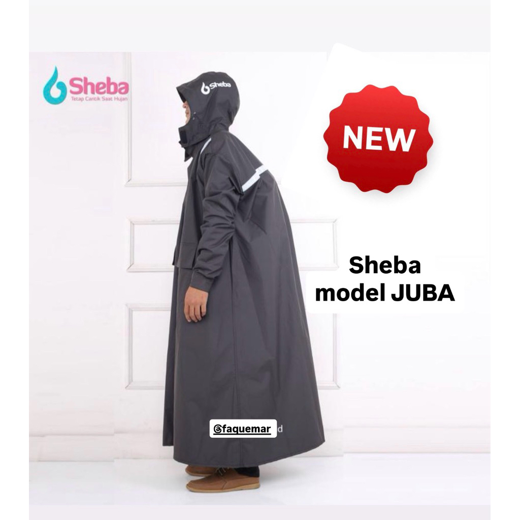 Jas Hujan Pria gamis Sheba, Jas hujan pria model JUBA terusan