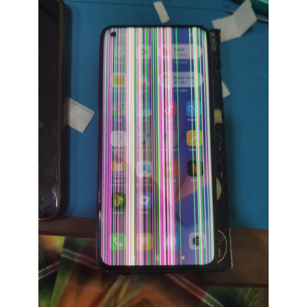 LCD Ori Copotan Xiaomi / MI 11 Lite  Minus Garis
