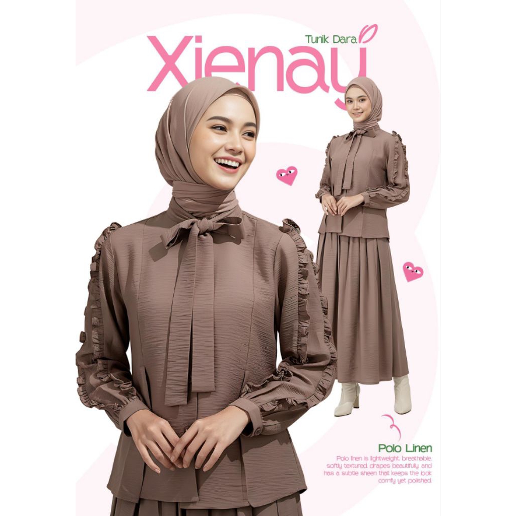 Rabbani Ori-Tunik Dara Xienay-Atasan wanita Rabbani