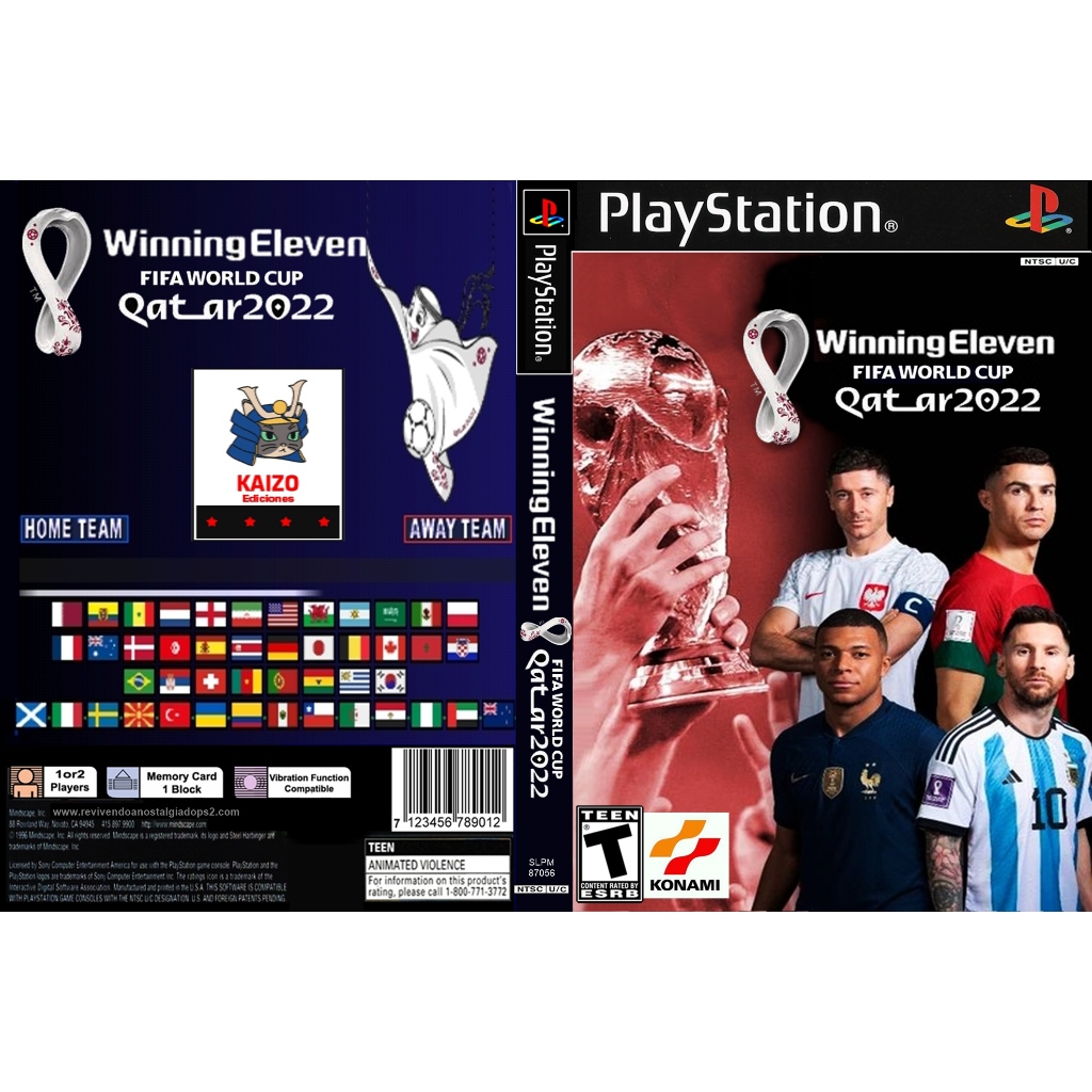 KASET GAME PLAYSTATION 2 - WINNING ELEVEN WORLD CUP QATAR 2022