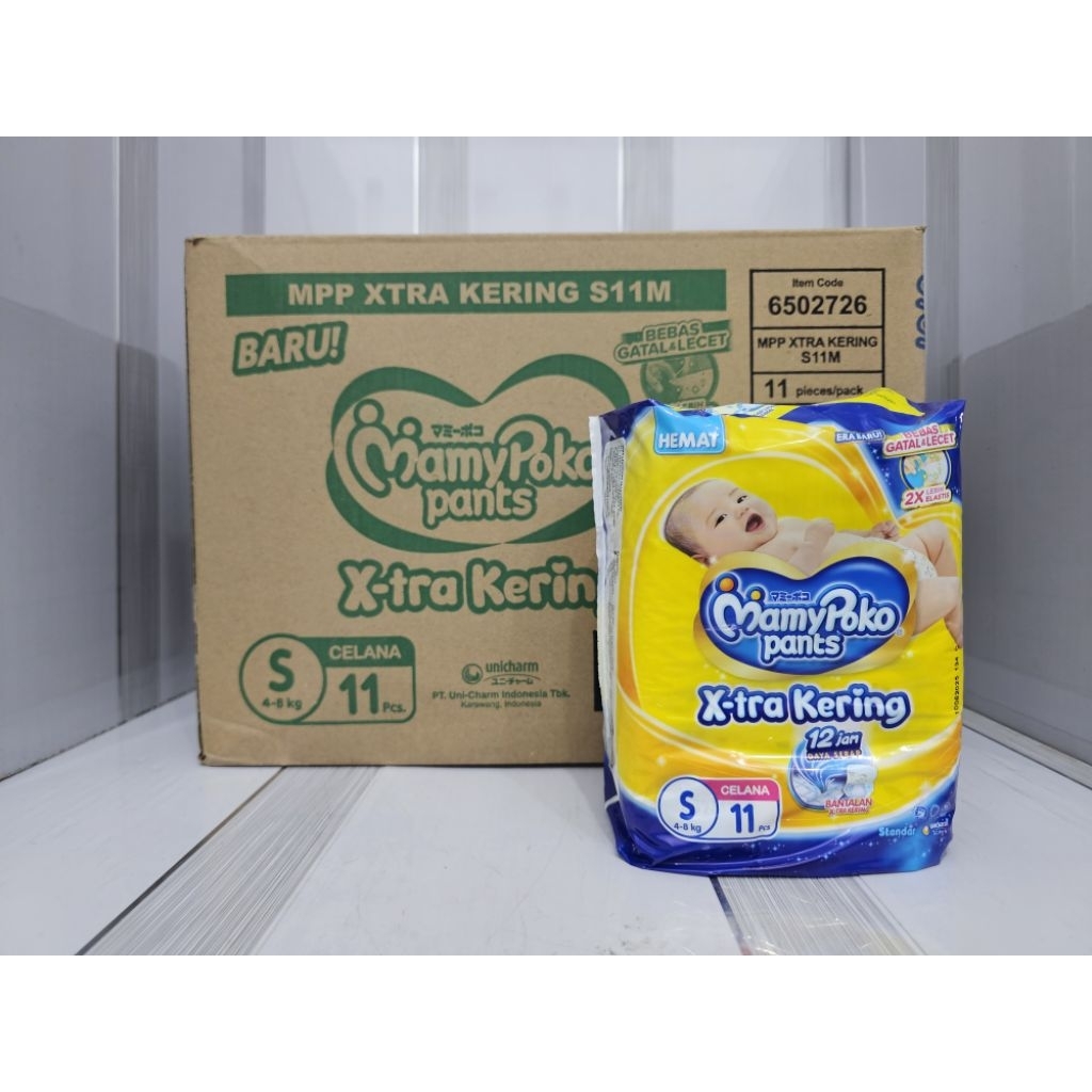 MamyPoko Pants S11 M9 L8 XL7 XXL6 x 12 Bal Per Karton