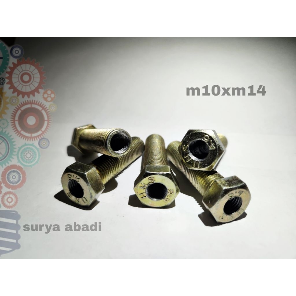 sok drat baut m10 x m14 sok bos sokdrat