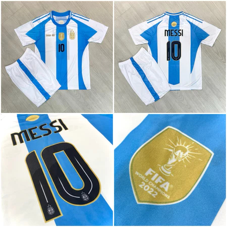 Setelan Jersey Anak Messi Neymar Negara Argentina Brazil Belanda Jerman KIDS