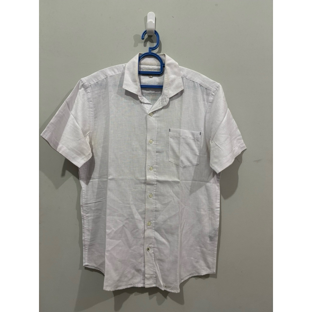 ARNETT KEMEJA PUTIH LENGAN PENDEK SIZE L